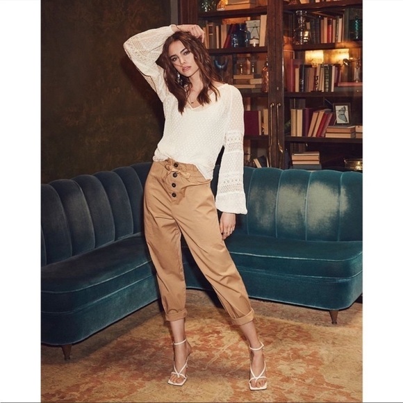 LINI Pants - LINI Lola Paper Bag Cargo Style Pants Size S